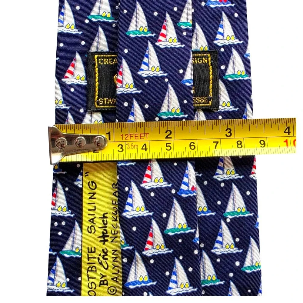 Tie Frostbite Sailing‎ Necktie by Eric Holch for Alyn Neckwear Novelty